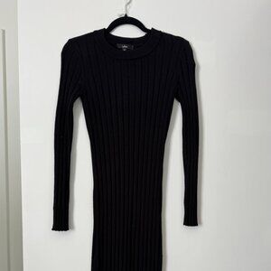 Lulus Black Sweater Dress